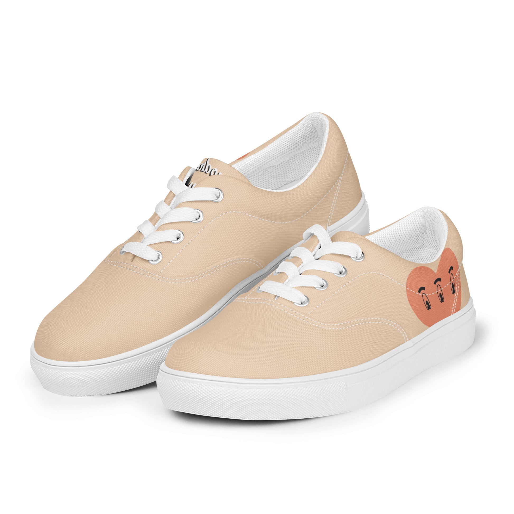 modrn Mavrks haring heart Men’s lace-up canvas shoes image 3