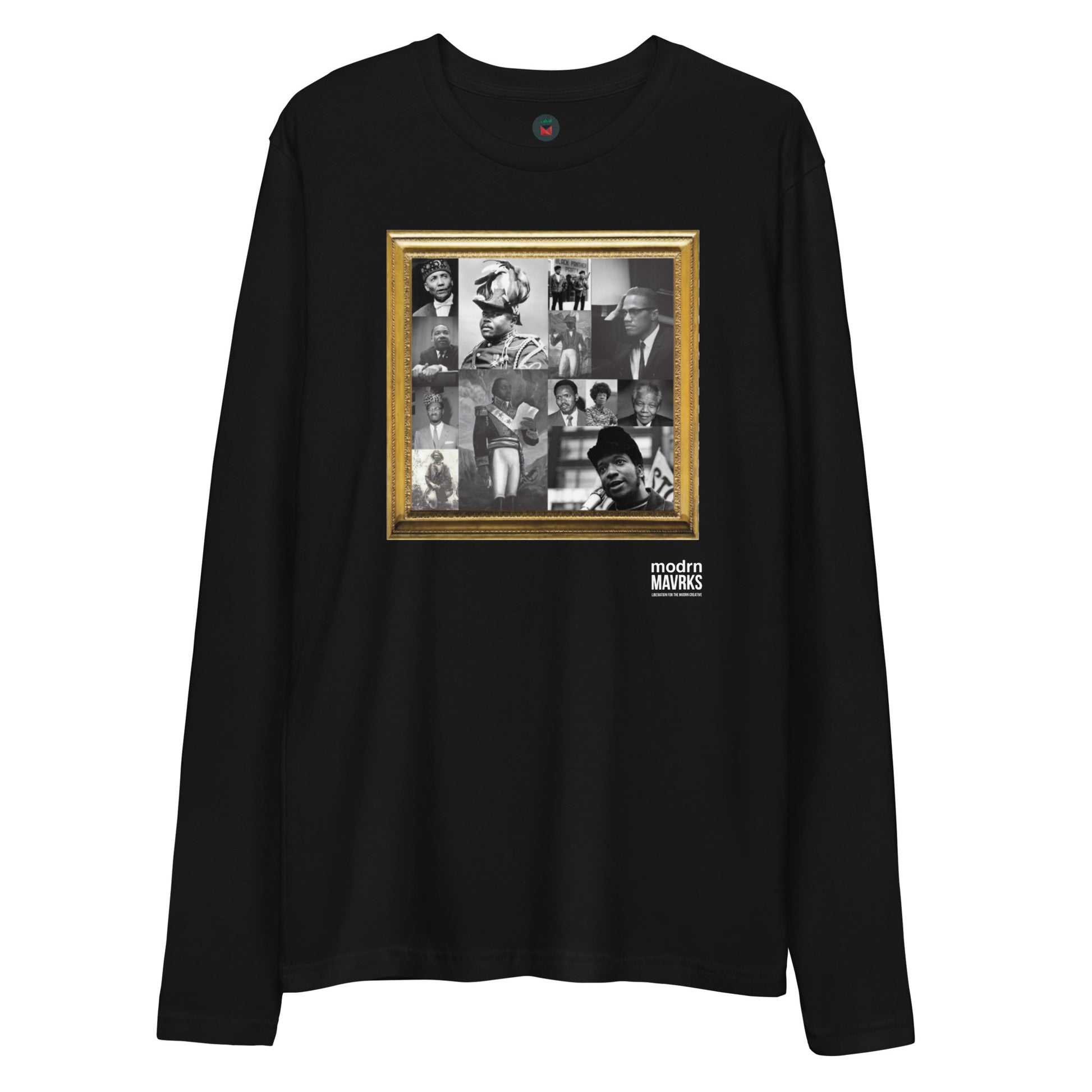 modrn Mavrks "No heroes" Long Sleeve Fitted Crew image 1