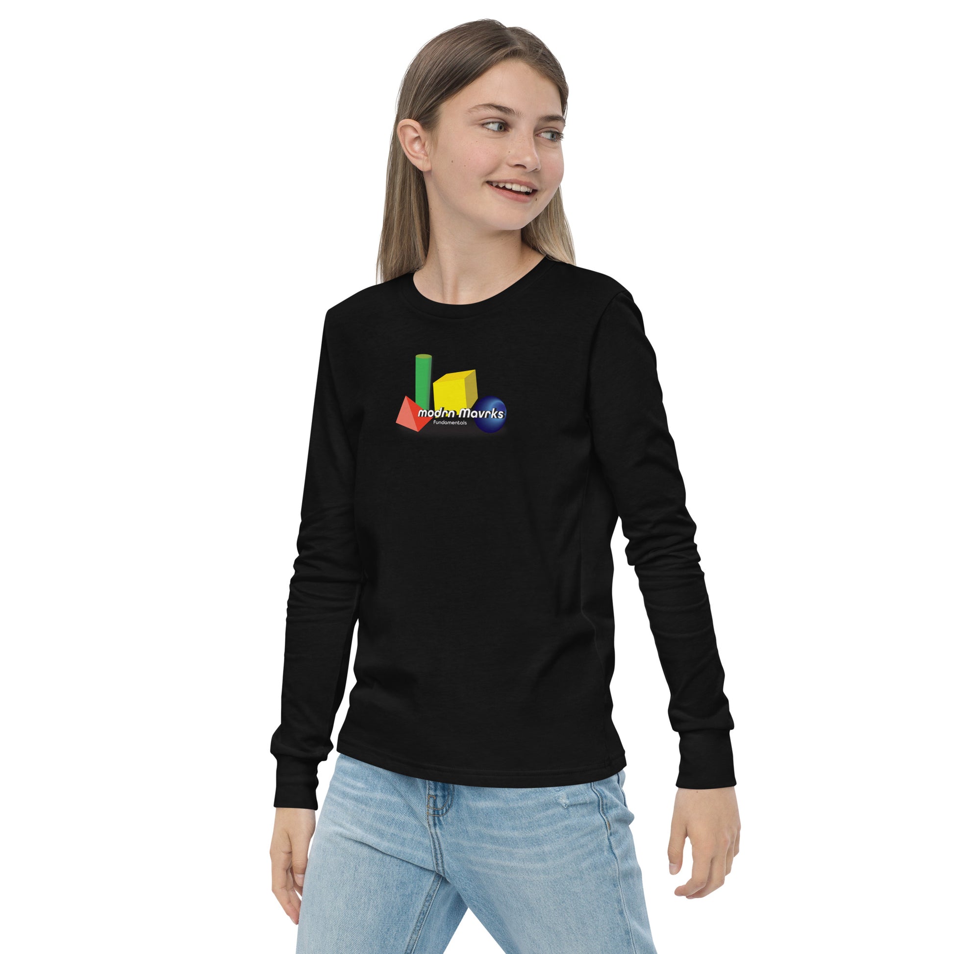 modrn Mavrks Youth FUNDAMENTALS long sleeve tee image 5
