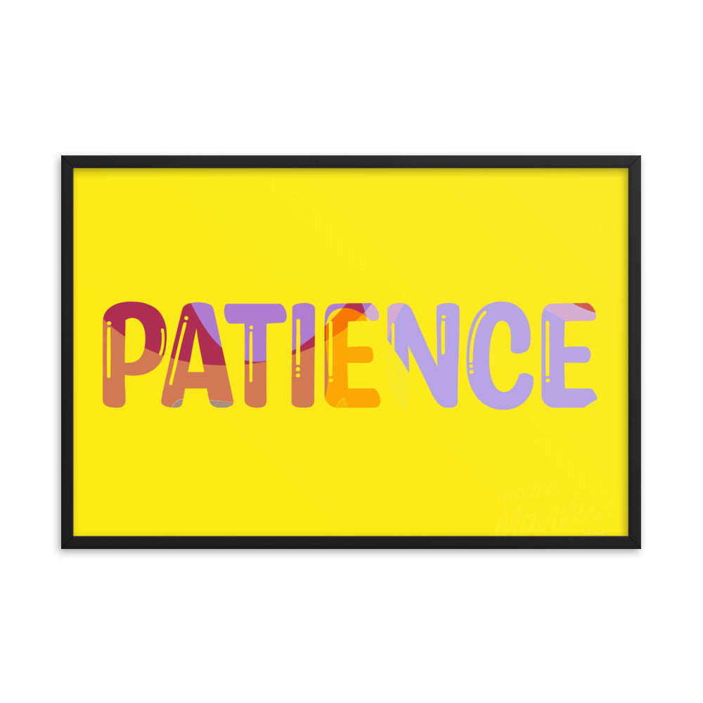 Patience print Framed photo paper poster image 5