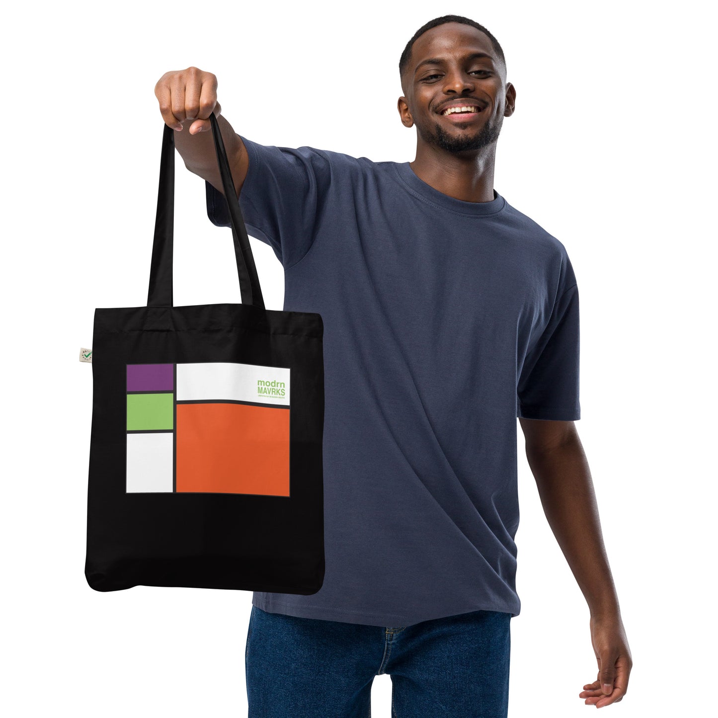 modrn Mavrks "square'd" Organic fashion tote bag image 2