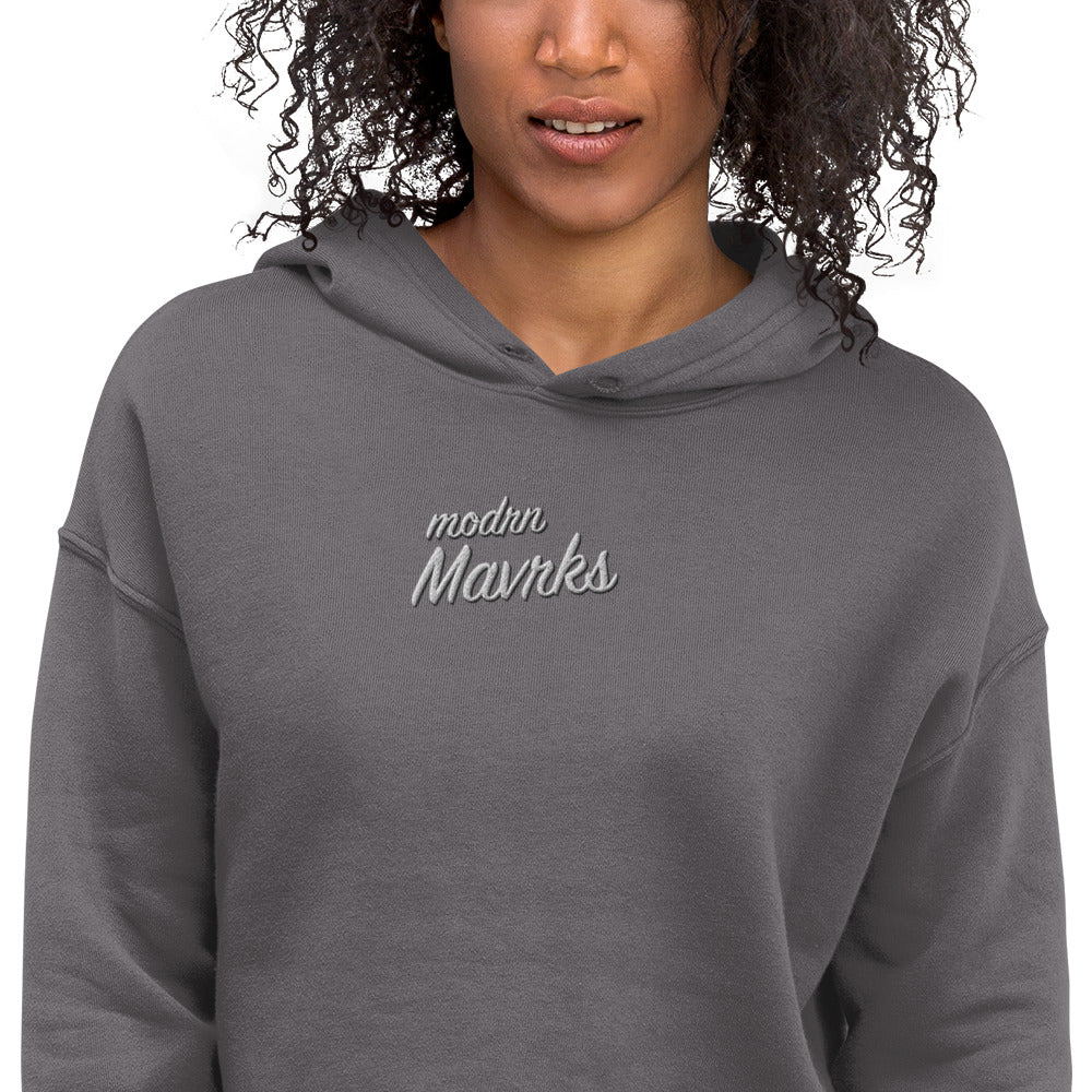 modrn Mavrks Classic Pop Sig embroidered Crop Hoodie image 11