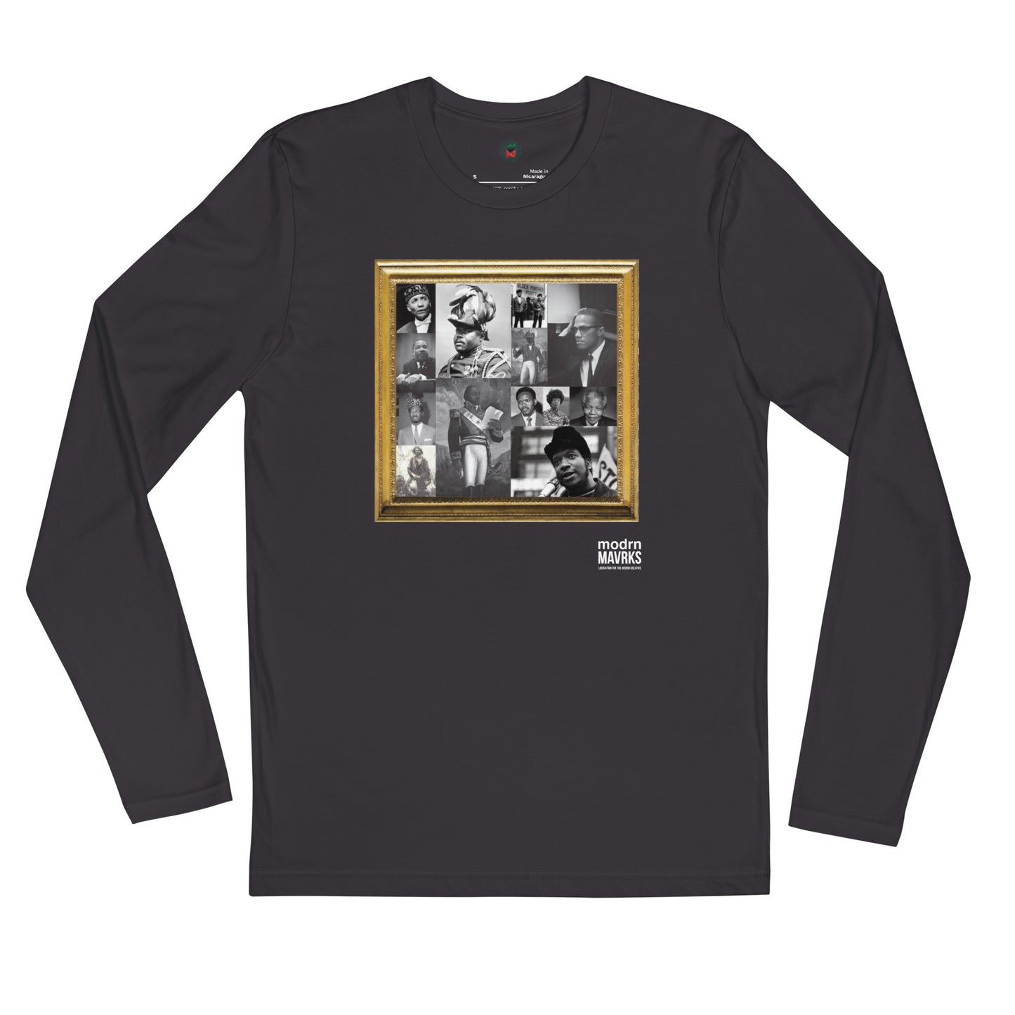 modrn Mavrks "No heroes" Long Sleeve Fitted Crew image 6