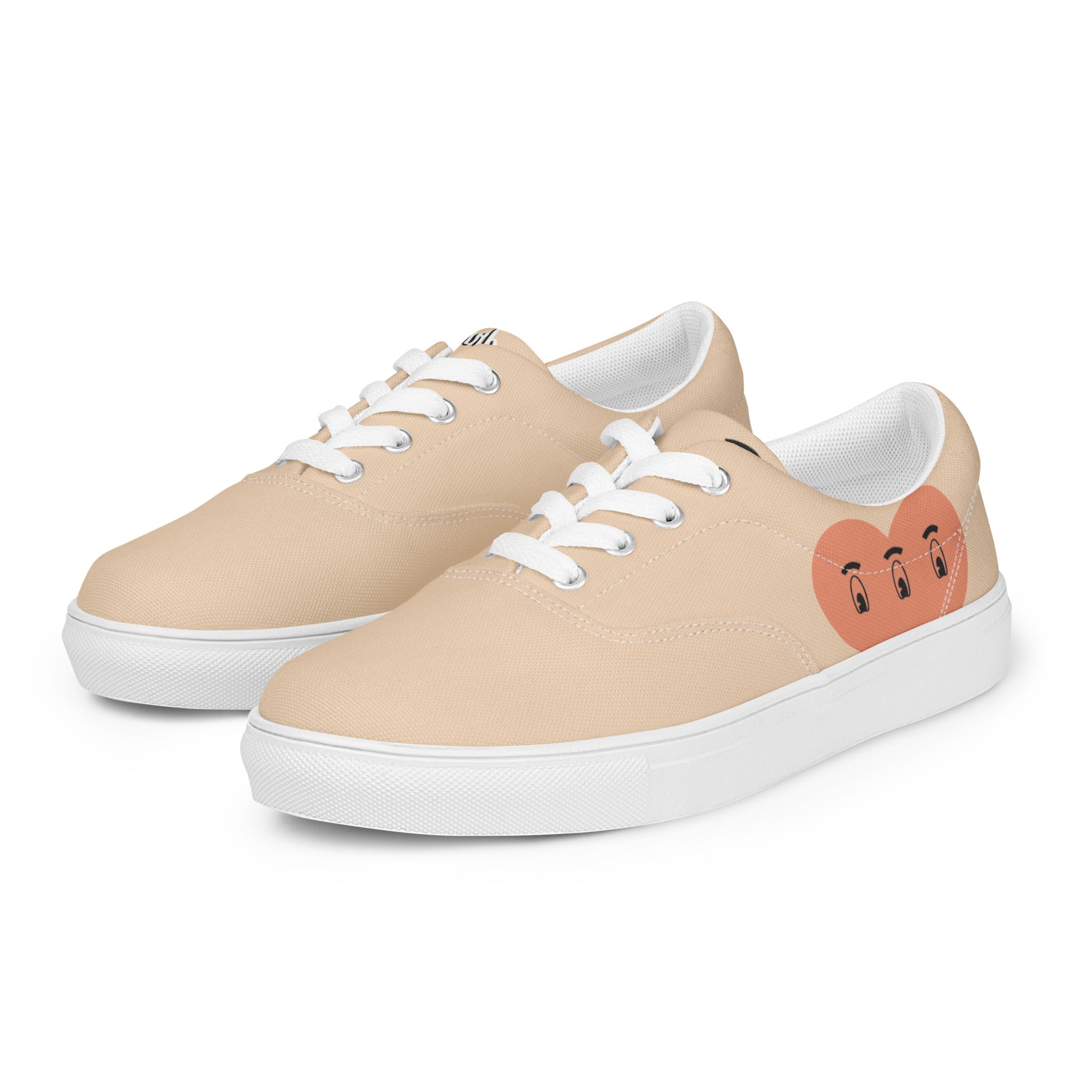 modrn Mavrks haring heart Men’s lace-up canvas shoes image 1