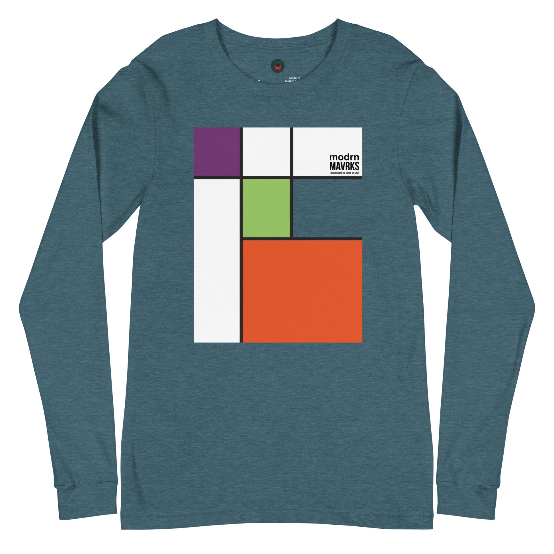 modrn Mavrks "squared"Unisex Long Sleeve Tee image 38
