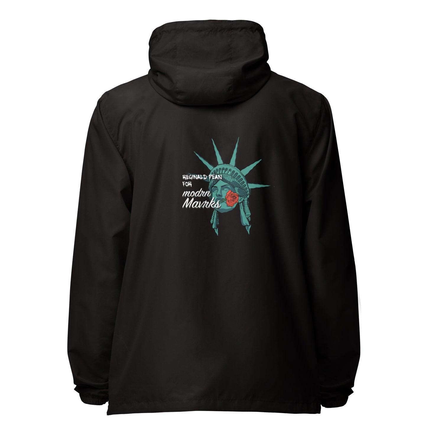 Reginald Pean for modrn Mavrks Unisex lightweight zip up windbreaker image 8